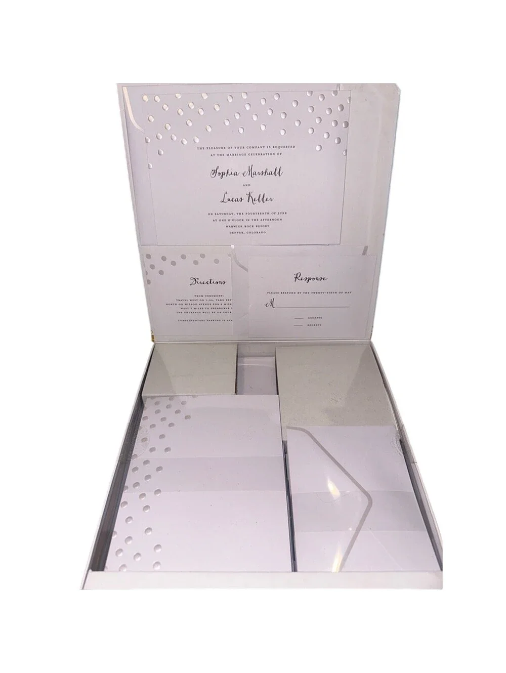 NIB 30 Custom Sets Wedding Invitation Printable Thru Michaels Website 150 Pieces